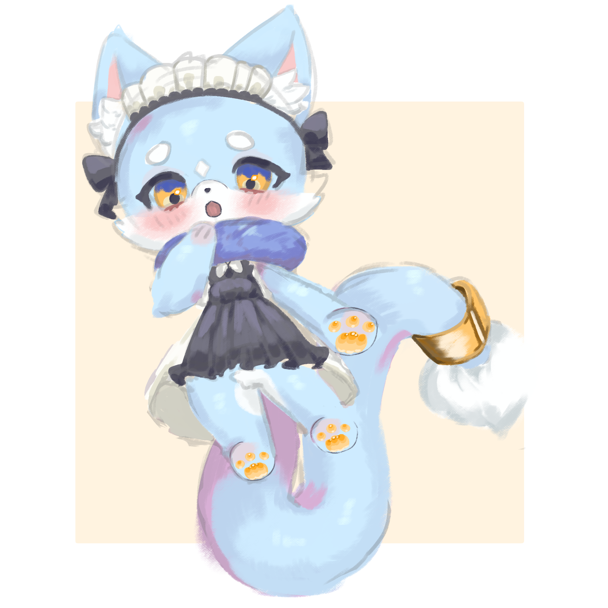 Nyabi — chibi in maid outfit with headdress